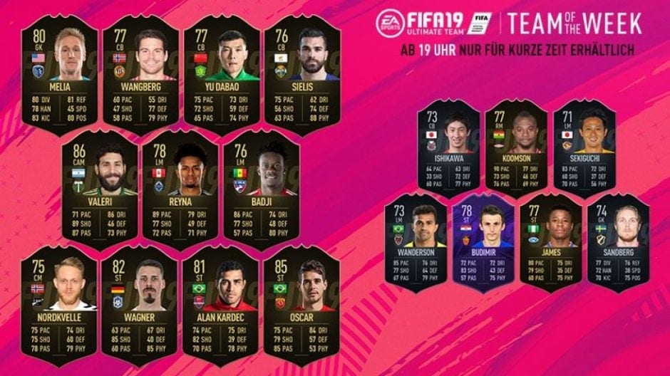 Team of the Week 41 FIFA 19