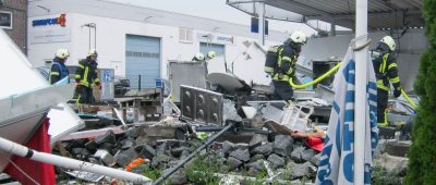 Imbisswagen in Dinslaken explodiert