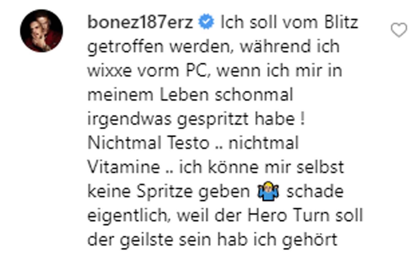 Bonez MC Kommentar Heroin