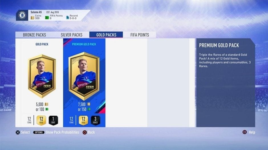FIFA 19 Packs Belohnungen