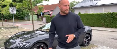 Karl Ess mit Maserati