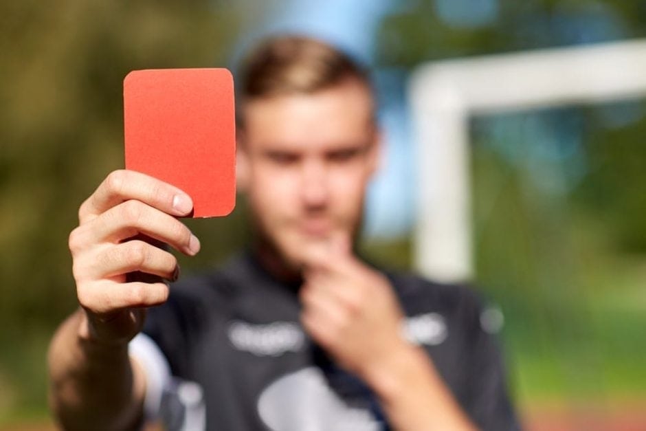 Fußball Rote Karte