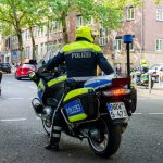 Polizei Motorrad Polizist Dortmund