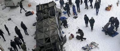 Russland Bus Unfall