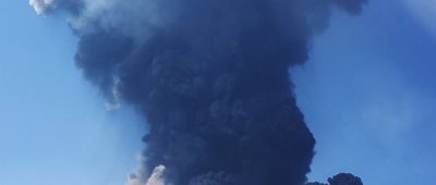 Ausbruch Vulkan Stromboli Insel