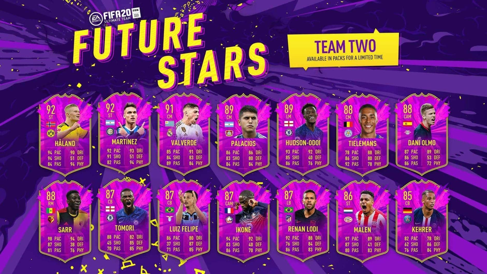 FIFA 20: Future-Stars-Team 2 – Infos zu SBCs, Karten und Aufgaben