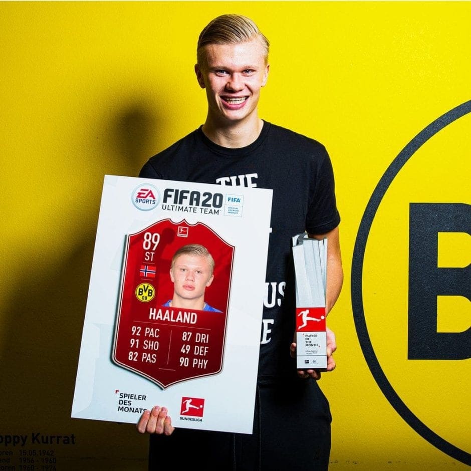 Erling Haaland Spieler des Monats Januar Erik Haaland Borussia Dortmund FIFA 20