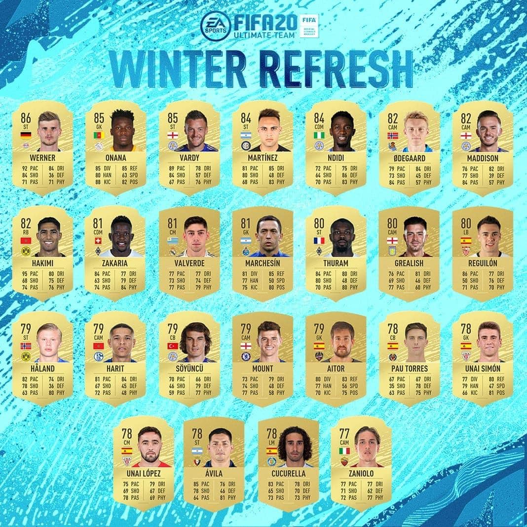 Winter Refresh FIFA 20 Team 1