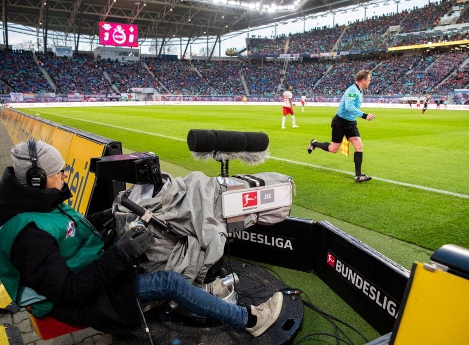 Fußball Bundesliga TV-Kamera