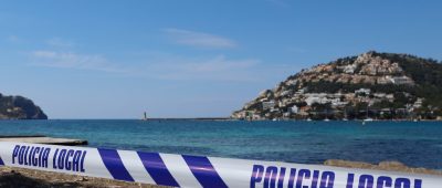 Mallorca Polizei Absperrung