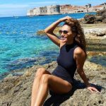 Nazan Eckes Dubrovnik Badeanzug Urlaub