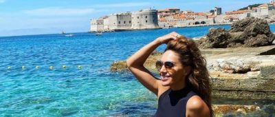 Nazan Eckes Dubrovnik Badeanzug Urlaub