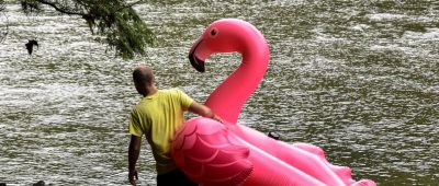 Flamingo aus Gummi