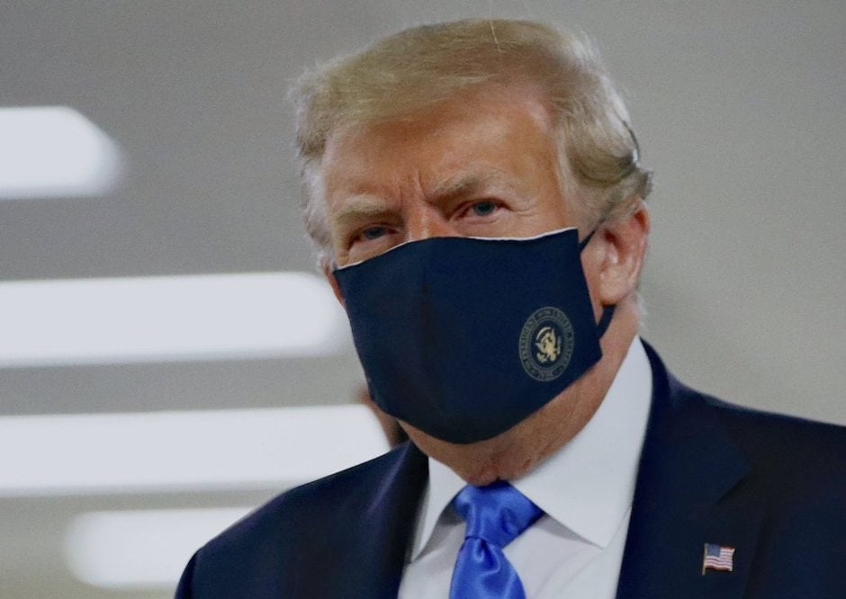 US-Präsident Donald Trump Mund-Nasen-Schutz