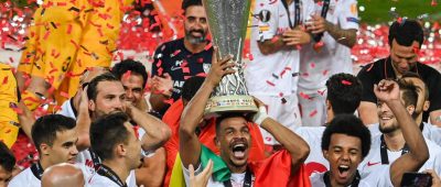 FC Sevilla Europa League Jubel Pokal