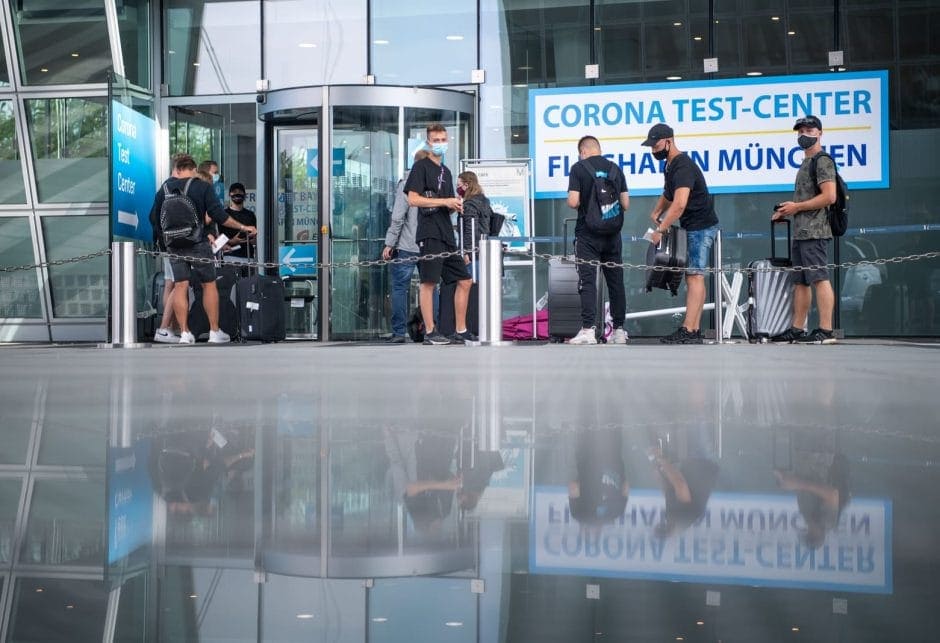 Corona Test-Center am Flughafen München Bayern