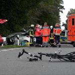 Frau in vier Unfälle verwickelt - ein Toter Lienen NRW