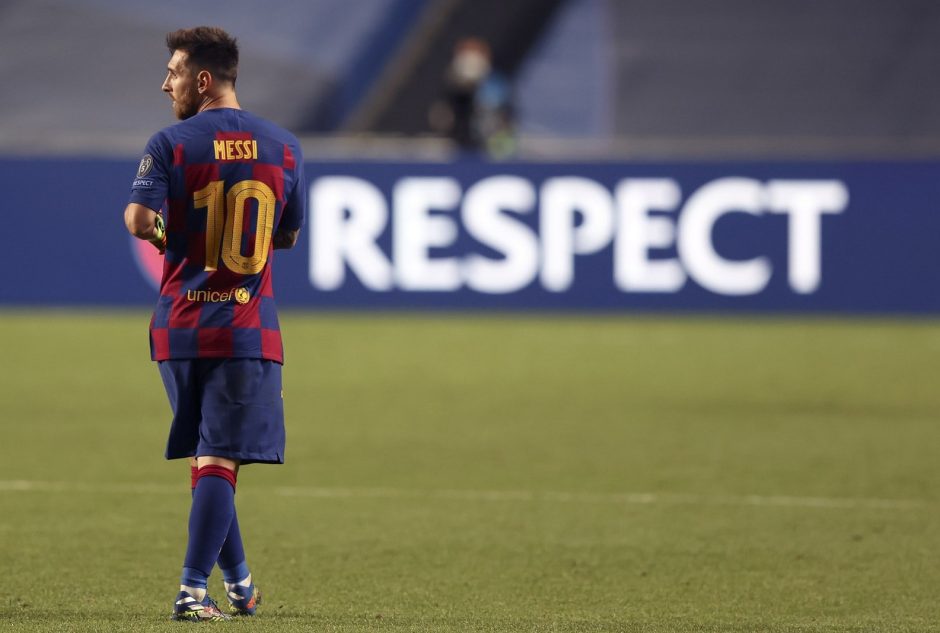 Lionel Messi FC Barcelona Bayern München August 2020