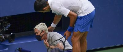 US Open Novak Djokovic Linienrichterin