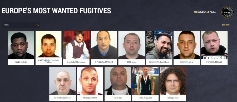 "Most Wanted": Europol sucht gefährlichste Sexualverbrecher