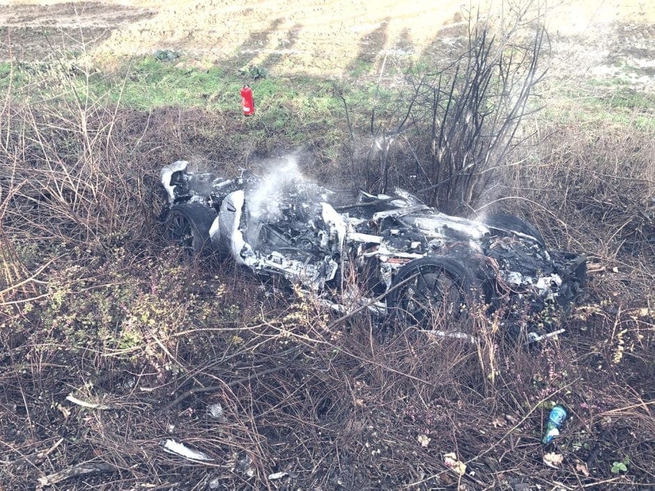 Ferrari Unfall Brand Meerbusch