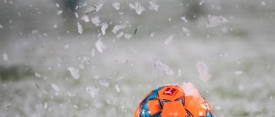 Winter Schnee Fußball Platzhalter Symbol