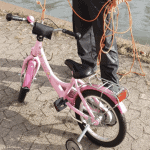 Minden Mittellandkanal Fahrrad rosa