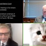 Mit Katzenfilter vor Gericht