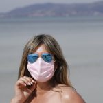 Coronavirus Mallorca Strand Maske
