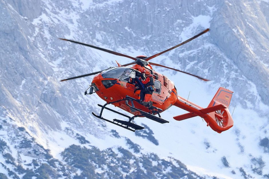 Hubschrauber Rettungsaktion Berchtesgadener Alpen