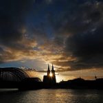 Sonnenuntergang in Köln Wetter Sommer Frühling Sonne