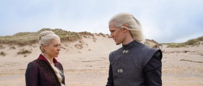 Emma D'Arcy als Prinzessin Rhaenyra Targaryen und Matt Smith als Prinz Daemon Targaryen "House of the Dragon"