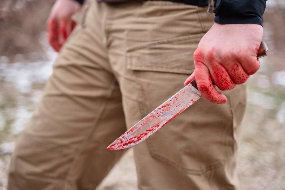 Messer Blut Mann