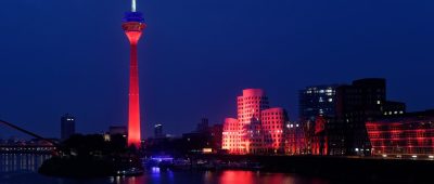 Night of Light 2021 Düsseldorf Rheinturm