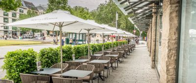 Rosalie's Deli auf der Königsallee in Düsseldorf: Außenterrasse