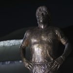 Statue der Fußballlegende Diego Maradona