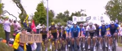 Tour de France Sturz Zuschauerin