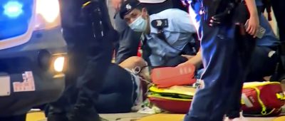 Hongkong Attacke Messer Polizist