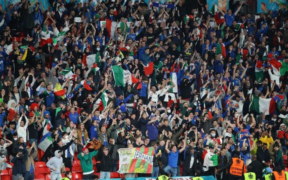 Fußball-EM Italien-Fans Wembley