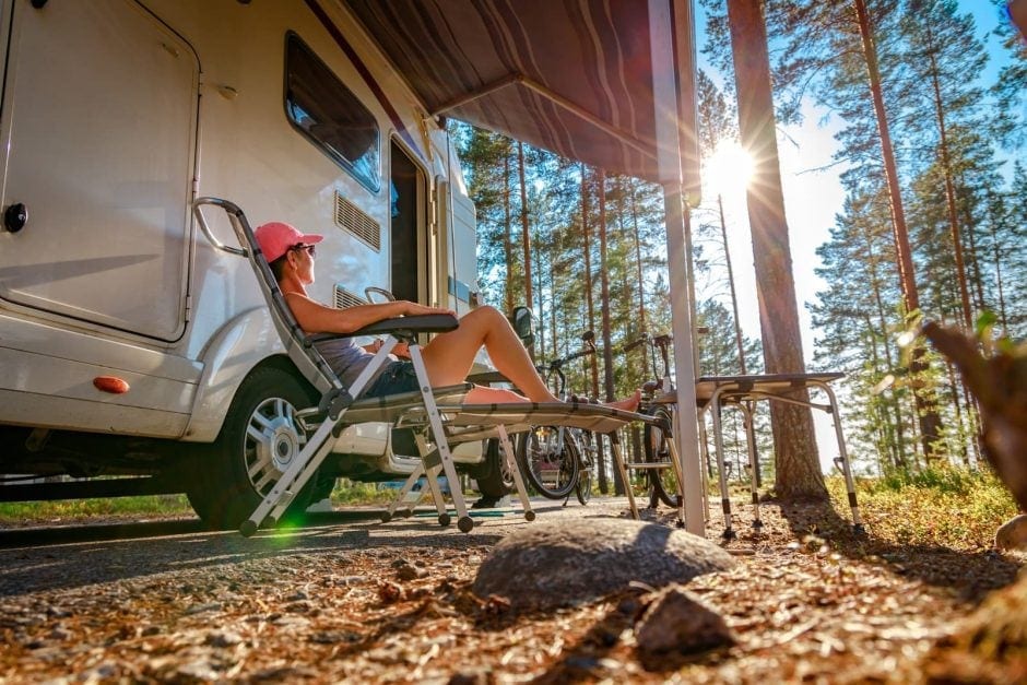 Caravan Camping Wohnmobil Natur Urlaub