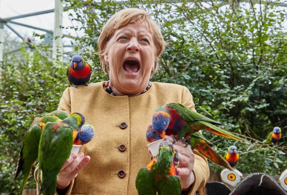 Angela Merkel Vogelpark Marlow