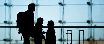Flughafen Vater Kinder Urlaub