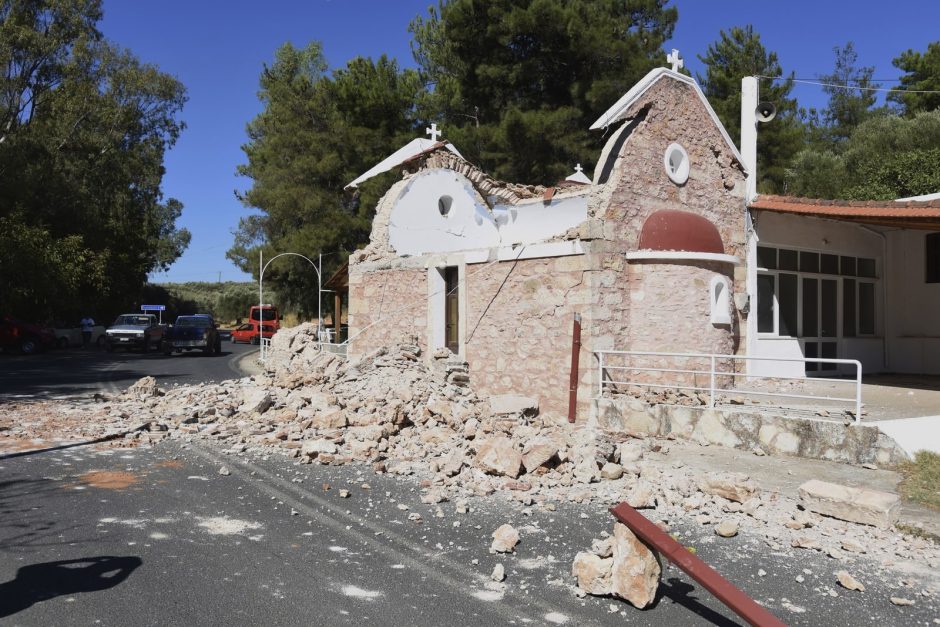 Kreta Erdbeben Haus