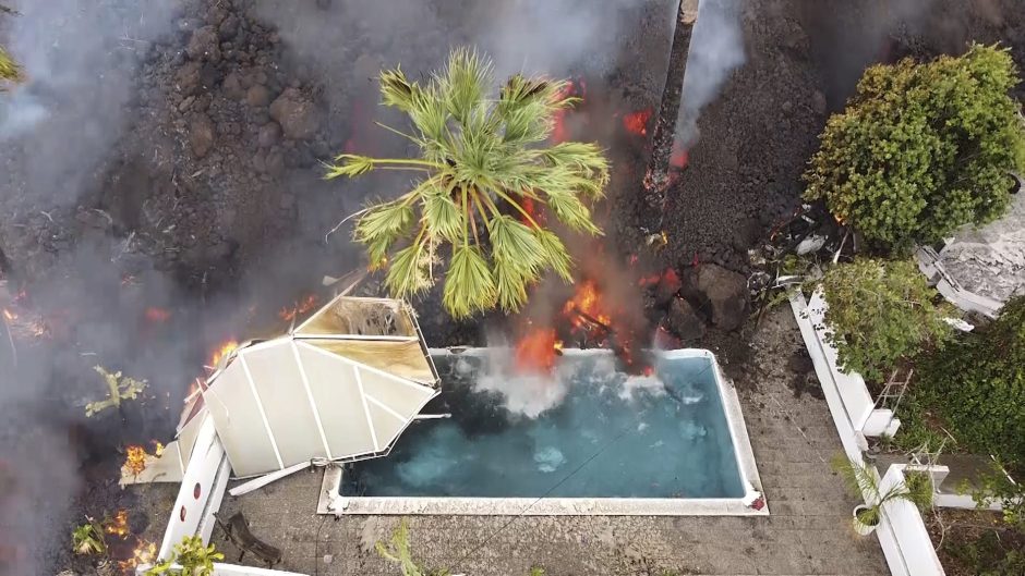 La Palma Vulkanausbruch Pool