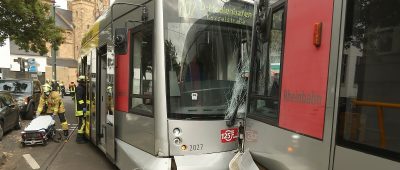 Straßenbahn Unfall Düsseldorf Sep 2021
