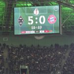 Borussia Mönchengladbach FC Bayern München DFB-Pokal 5:0 Anzeigetafel