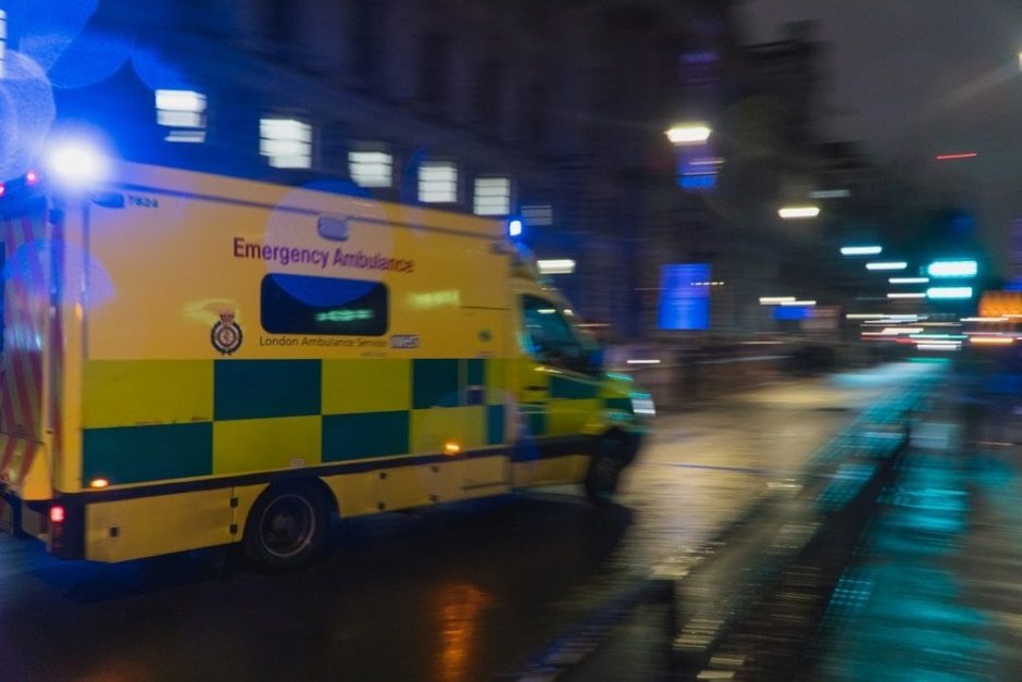 Krankenwagen England Nacht