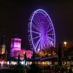 Düsseldorf Riesenrad Wheel of Vision Burgplatz Weihnachten