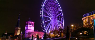 Düsseldorf Riesenrad Wheel of Vision Burgplatz Weihnachten