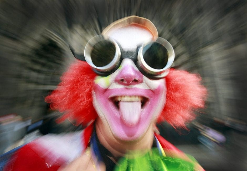 Karneval Clown Kostüm Platzhalter